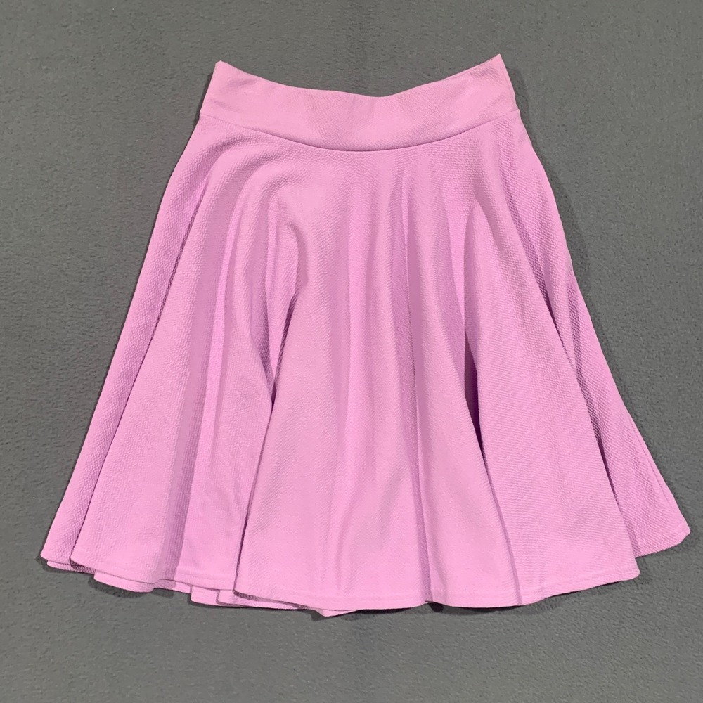 Urban Coco Skater Skirt Women Small Lavender Purple Textured Knit Flared Mini